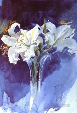 Vita Liljor destacado pintor sueco Anders Zorn Impresionismo Flores Pinturas al óleo